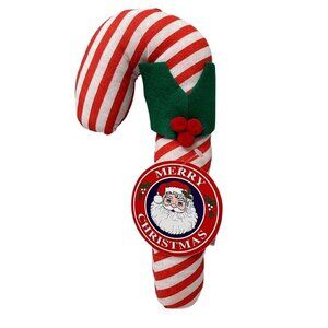 Vintage Christmas Candy Cane Ornament  by Loomco Retro Holiday Decor 10"
